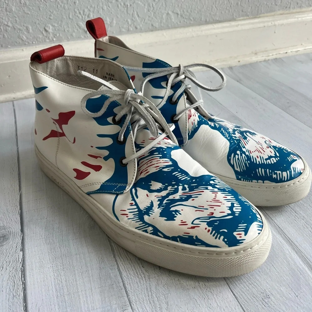 RARE Del Toro x Pepsi Live For Now Jaz Alto Leather Chukka Sneakers Size 11 - Picture 3 of 10